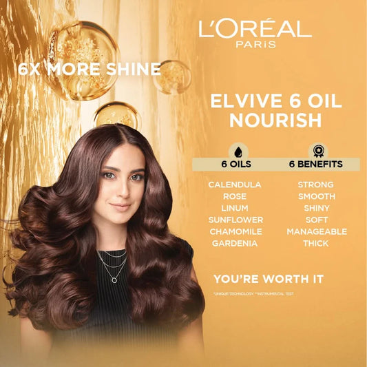 L'Oréal Paris Elseve 6 Oil Nourish Nourishing Conditioner – 175ml